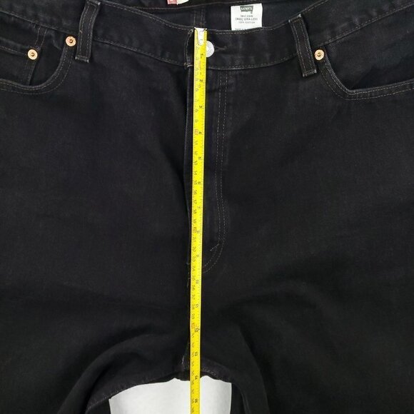 Levi's 560 Comfort Fit Jeans Black Denim Men's "42x32" Actual 42x30 - Picture 6 of 9